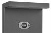 Słupek ogrodowy LED kolor antracyt aluminiowy minimalistyczny klasyczny uniwersalny czujnik ruchu i zmierzchu ściemnialny BLYDE HYBRID IP65 553569142 Trio